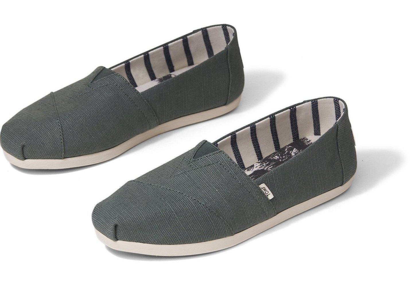 Toms Alpargata Heritage Canvas Espadrille Green - Womens - 92603-CWVU